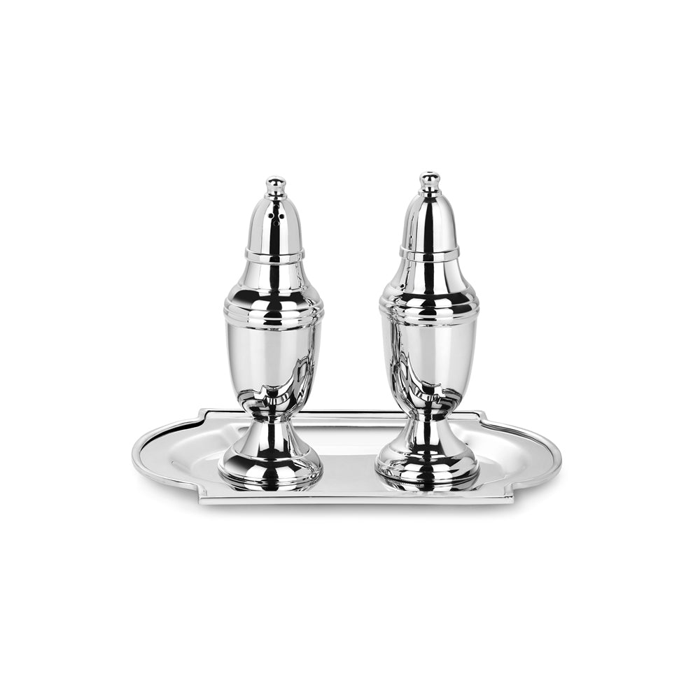 Newbridge Silverware Salt & Pepper Set with Tray