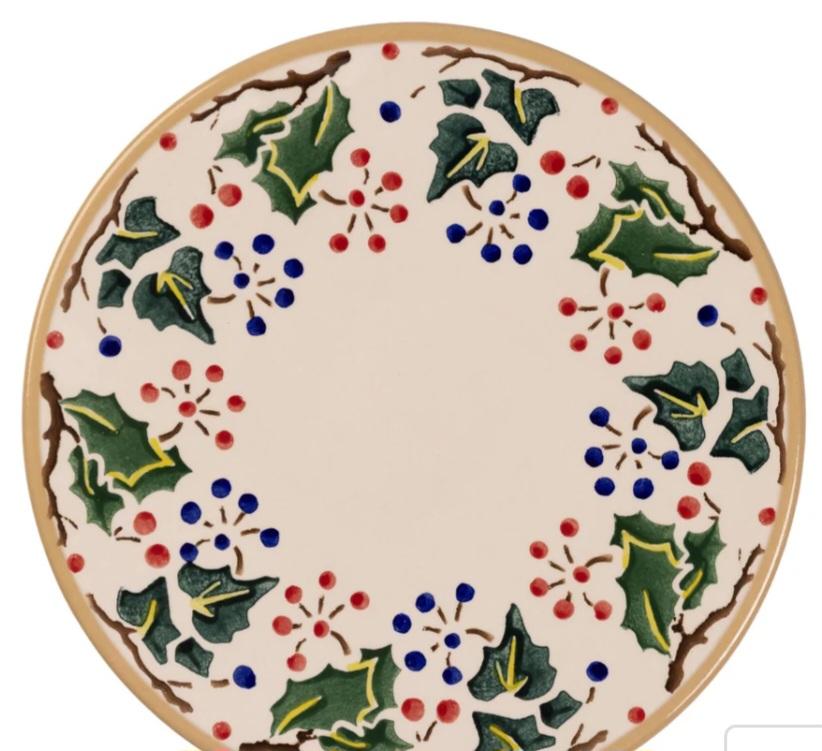 Nicholas Mosse Winter Green Everyday Plate Christmas 2025