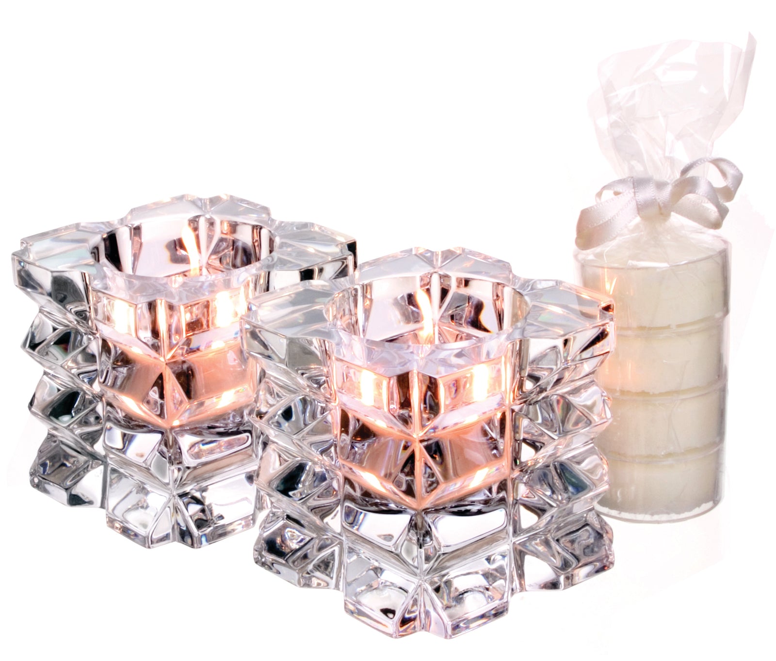 Tipperary Crystal Skellig T-Light Pair