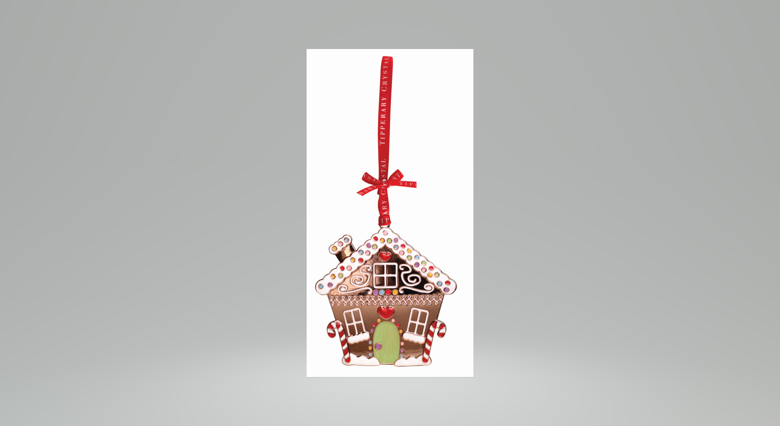 Tipperary Crystal Sparkle Gingerbread House Decoration