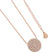 Tipperary Crystal Pave Full Moon Pendant Rose Gold