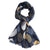 Pure Accessories Scarf Leaves-Navy