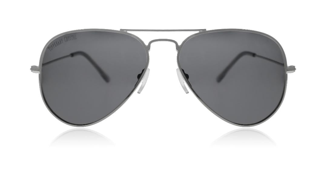 Tipperary Crystal Aviator Sunglasses-Silver