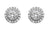 Tipperary Crystal Pave Surround Earrings Silver