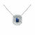 Tipperary Crystal Sapphire and White Stone Pendant