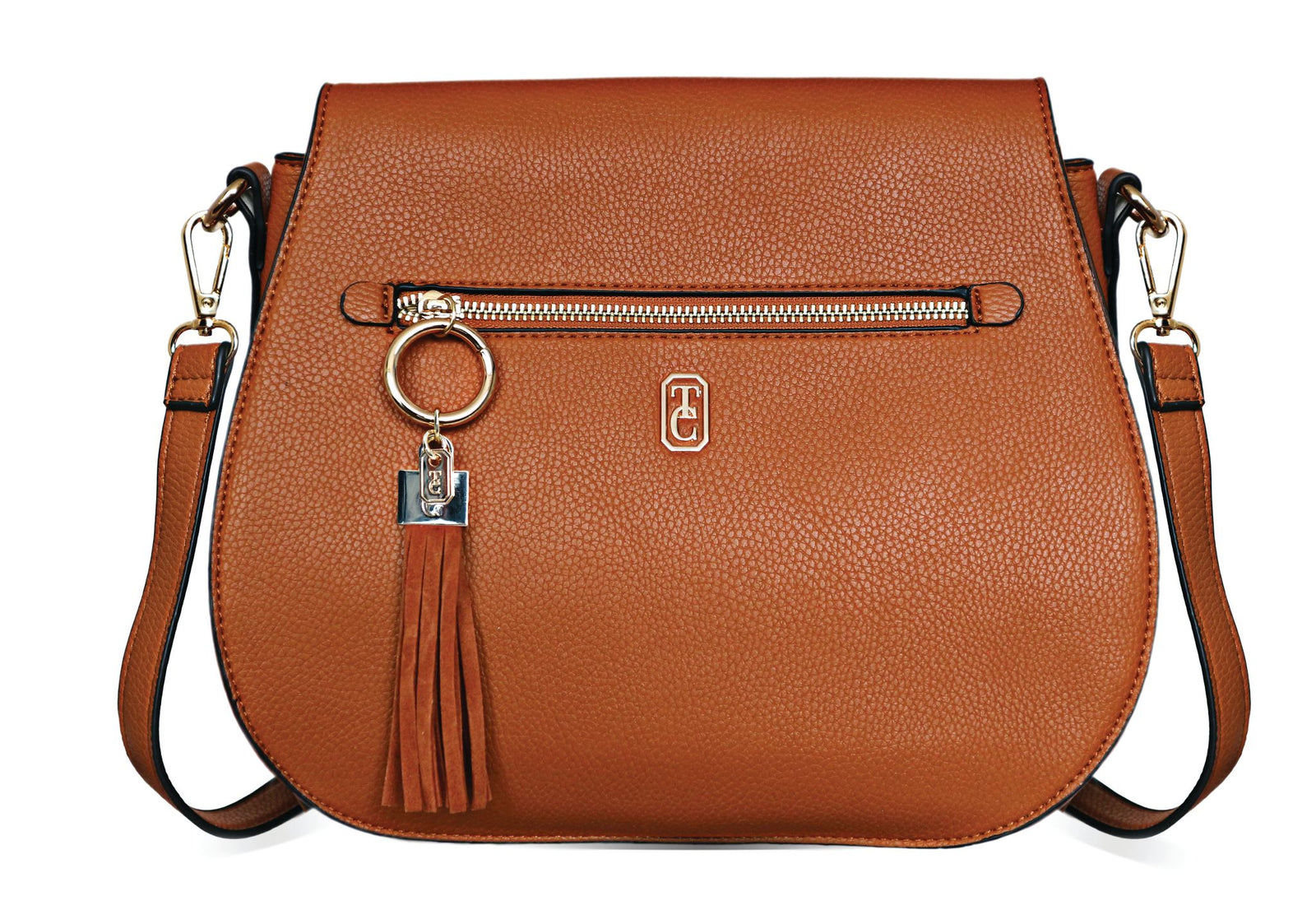 Tipperary Crystal Brown Savoy Satchel Bag