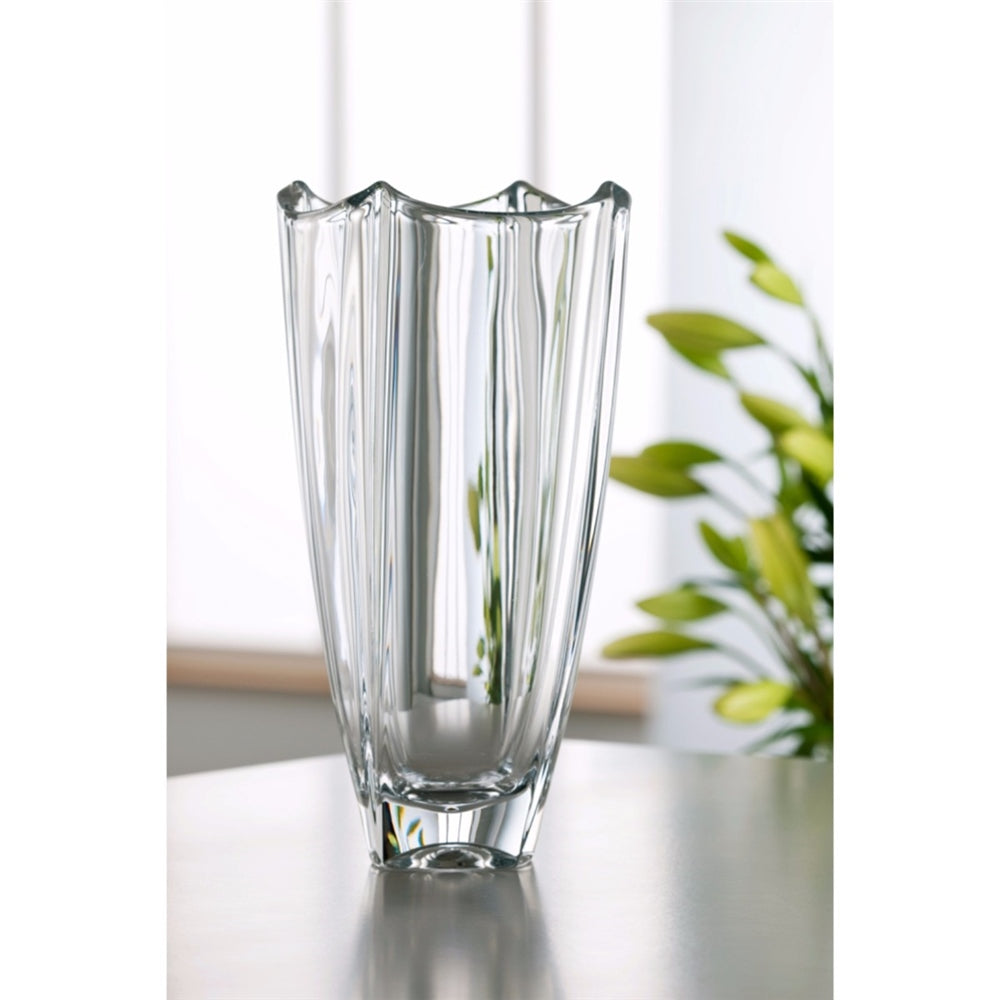 Galway Crystal Dune 10" Square Vase
