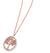 Tipperary Crystal Oval Tree Of LIfe Pendant-Rose Gold