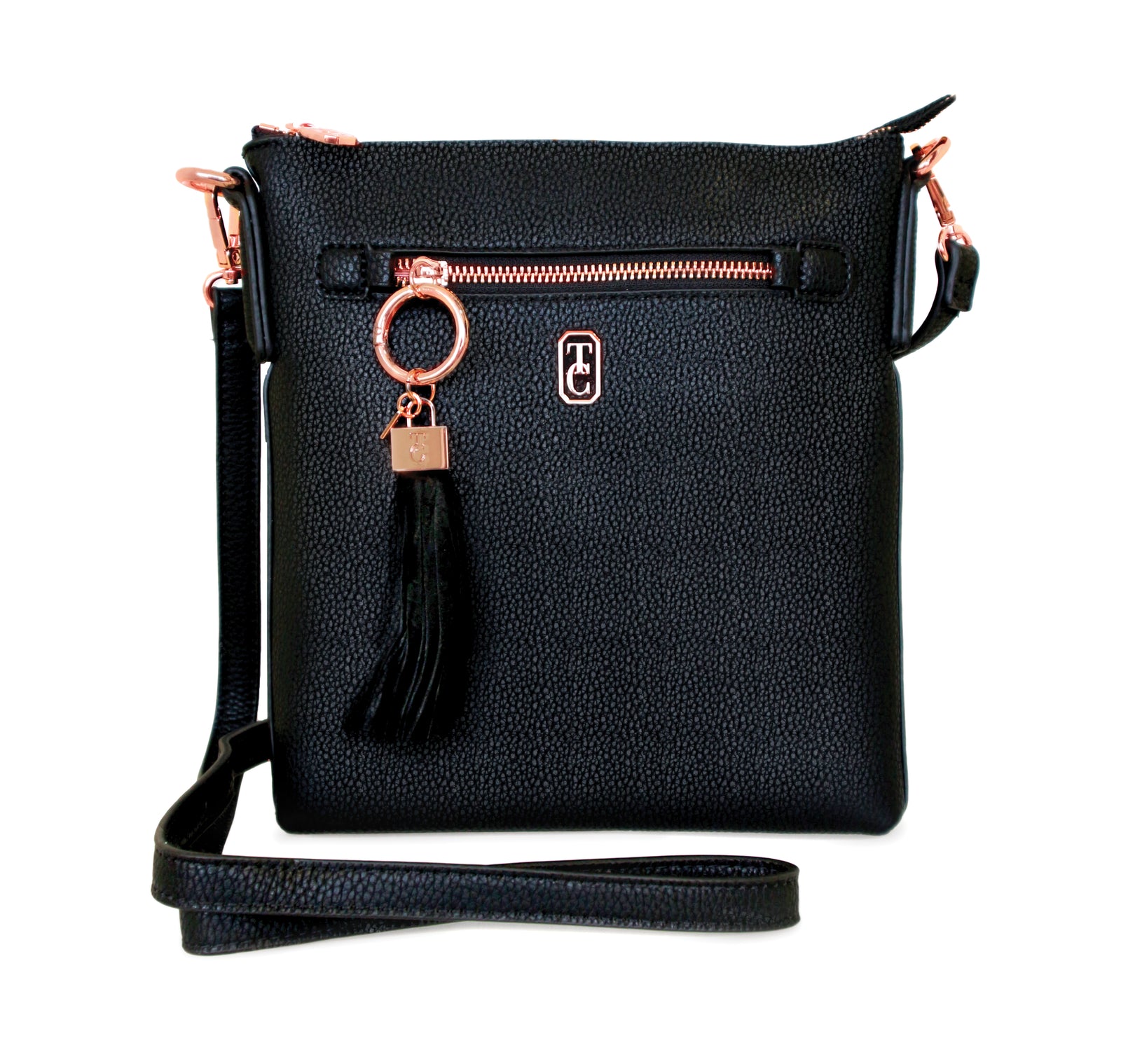 Tipperary Crystal Chelsea Cross Over Bag-Black