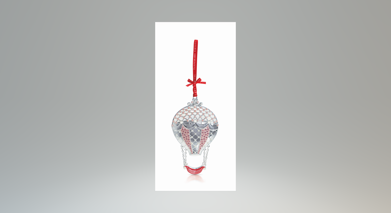 Tipperary Crystal Pearl Hot Air Balloon Decoration