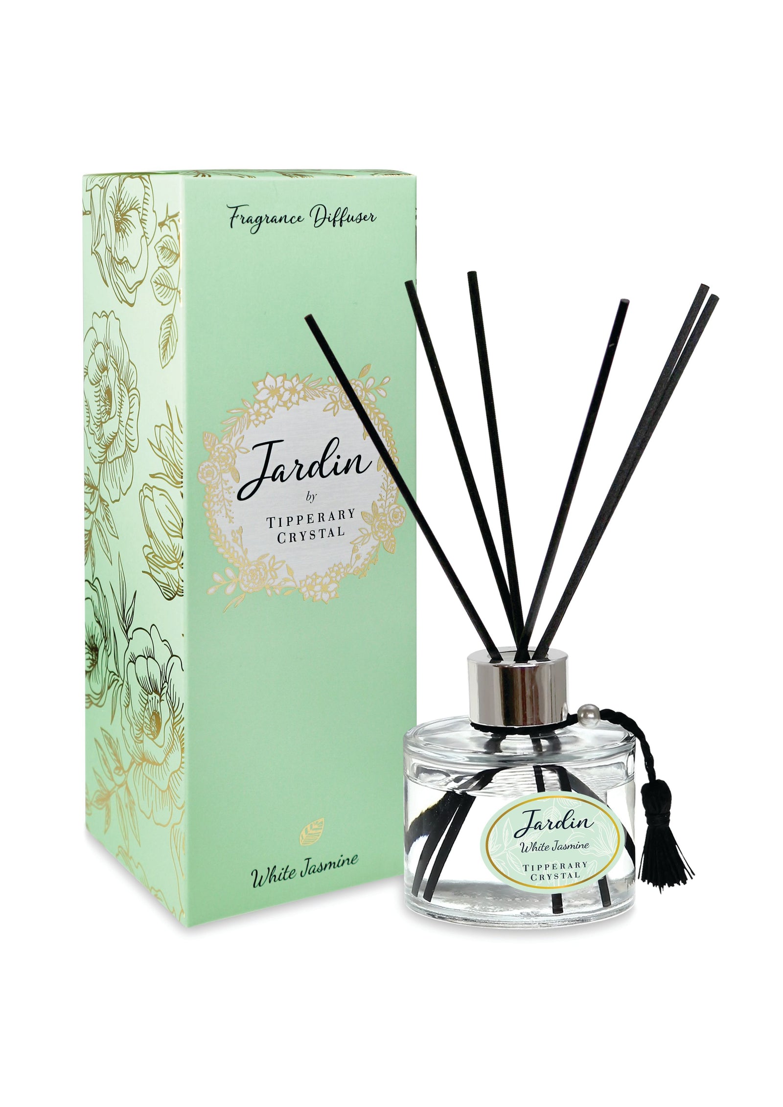 Tipperary Crystal Jardin-White Jasmine Diffuser