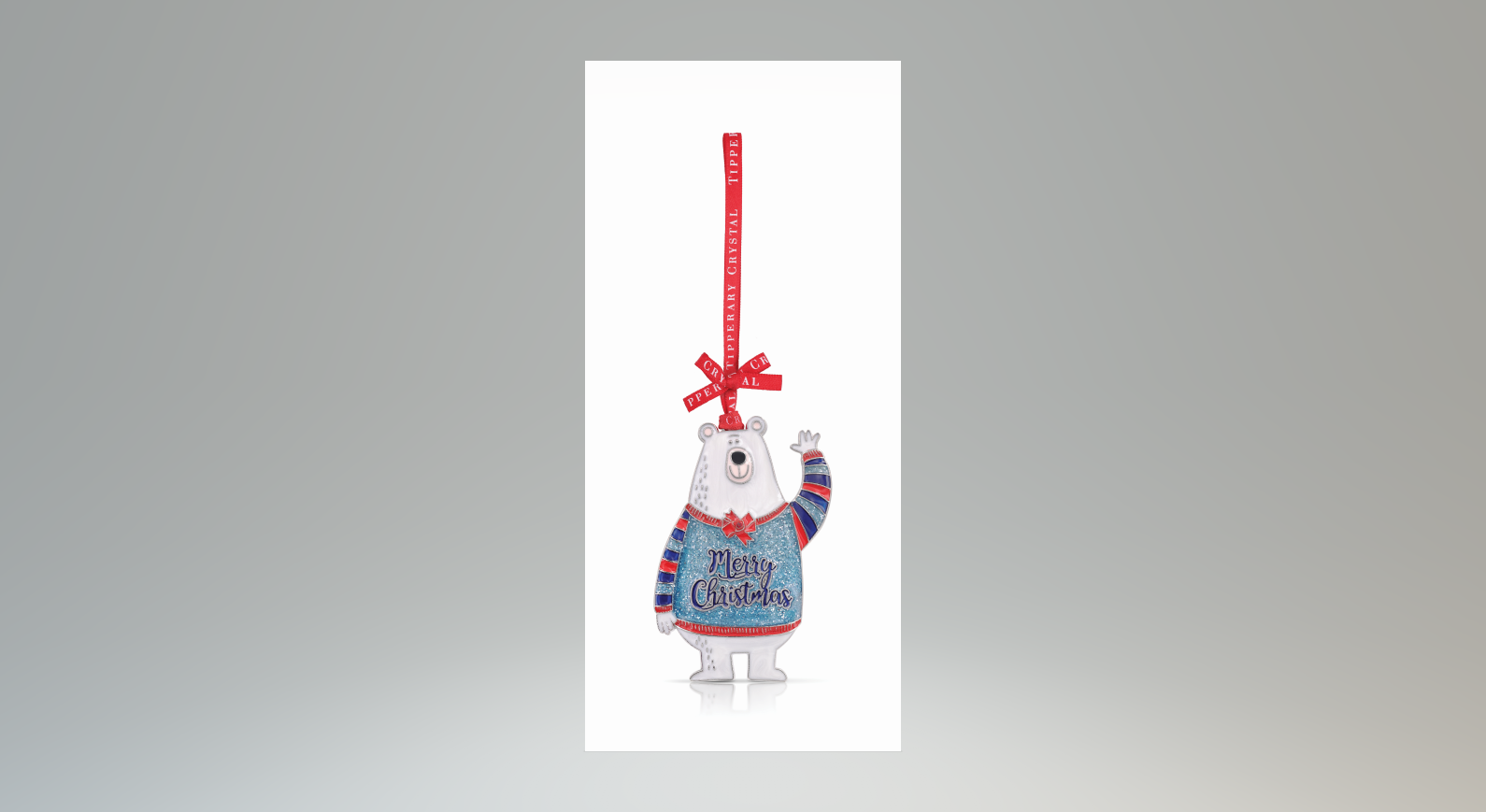 Tipperary Crystal Sparkle Polar Bear Decoration