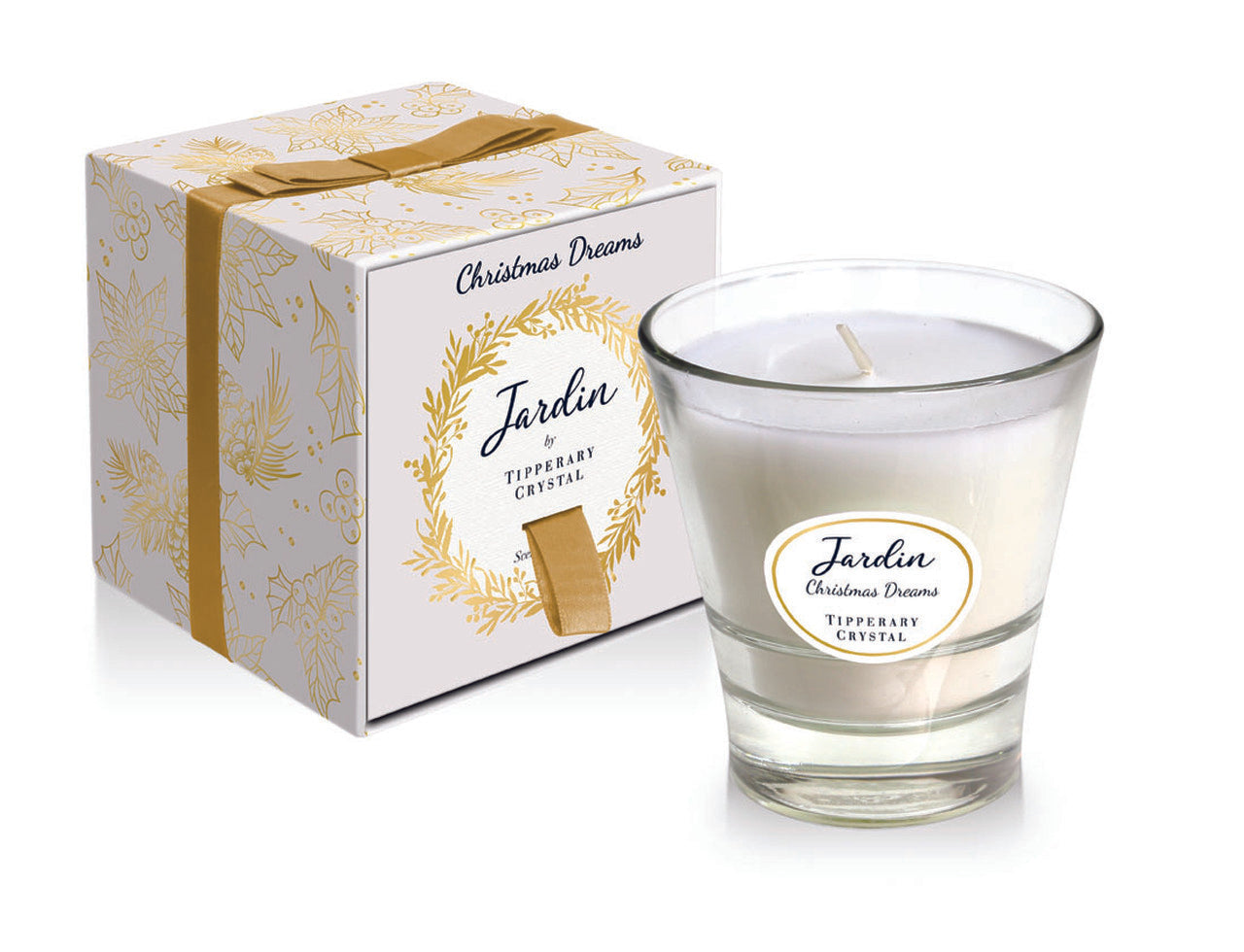 Tipperary Crystal Jardin Christmas Dreams Candle 300g