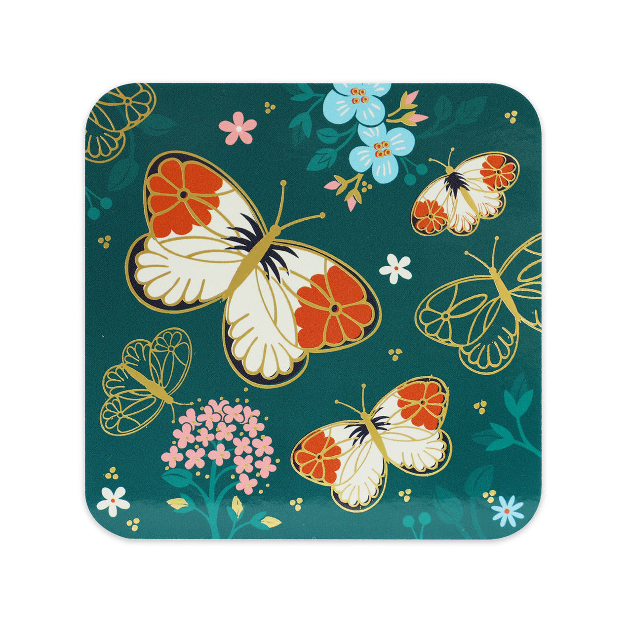 Tipperary Crystal Butterfly S/6 Coasters