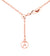 Tipperary Crystal Heart Pave Coin Pendant-Rose Gold
