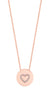 Tipperary Crystal Heart Pendant-Rose Gold