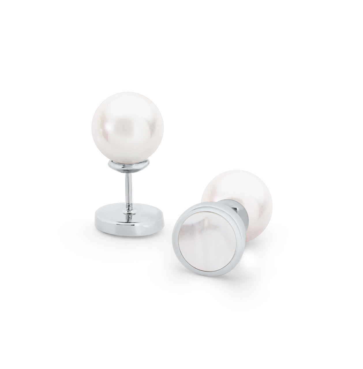 Tipperary Crystal Pearl Moon Earrings