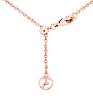 Tipperary Crystal Infinity Coin Pendant-Rose Gold