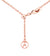 Tipperary Crystal Infinity Coin Pendant-Rose Gold