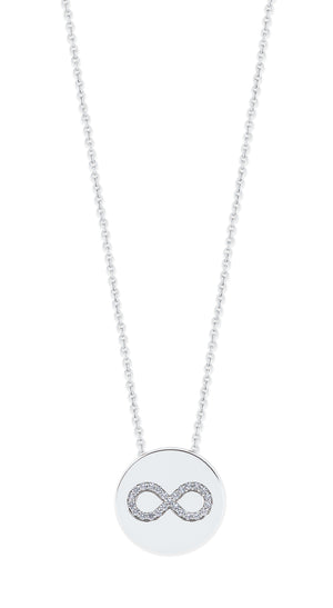 Tipperary Crystal Infinity Coin Pendant