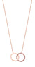 Tipperary Crystal Infinity Rings Pendant-Rose Gold