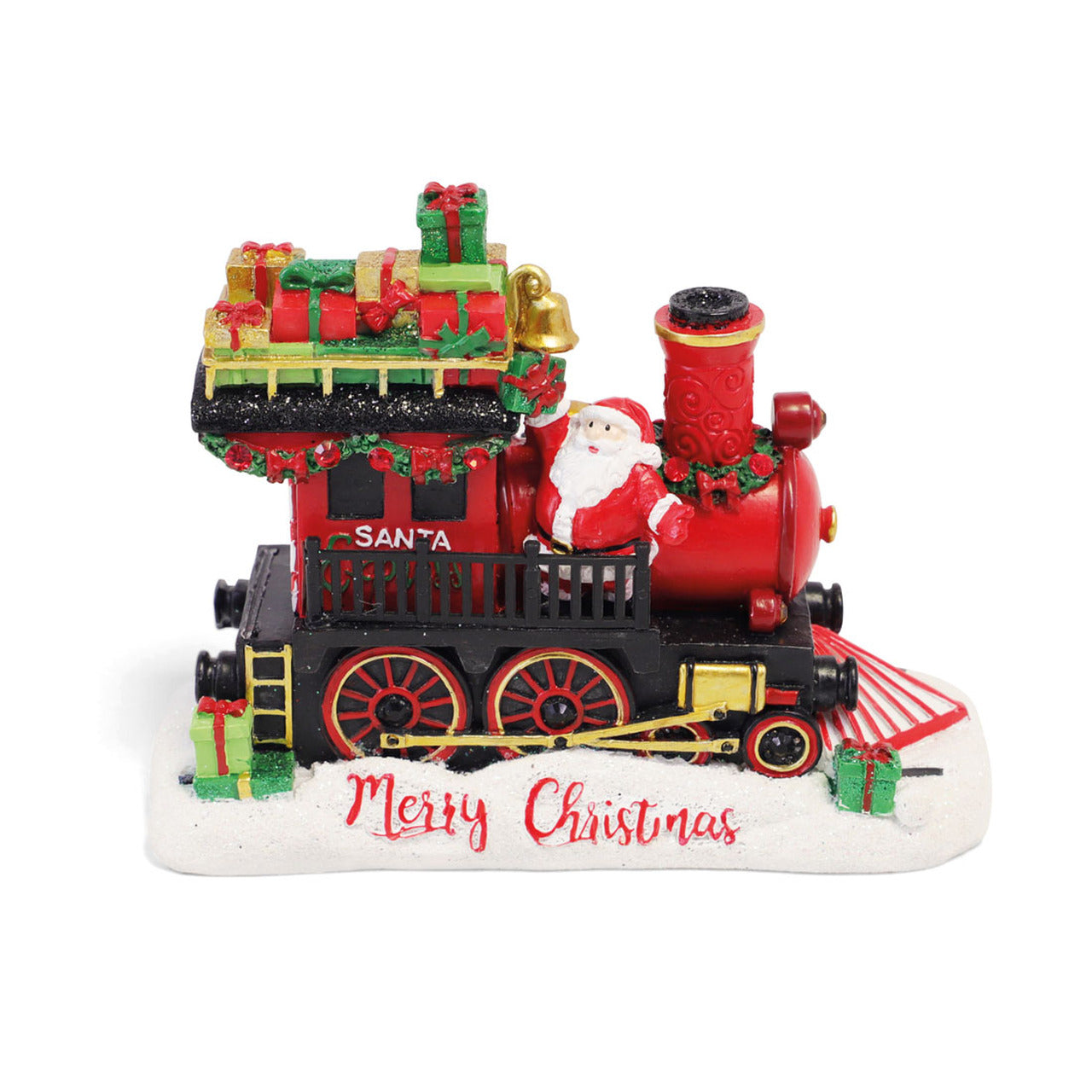 Tipperary Crystal -Santa Train Ornament