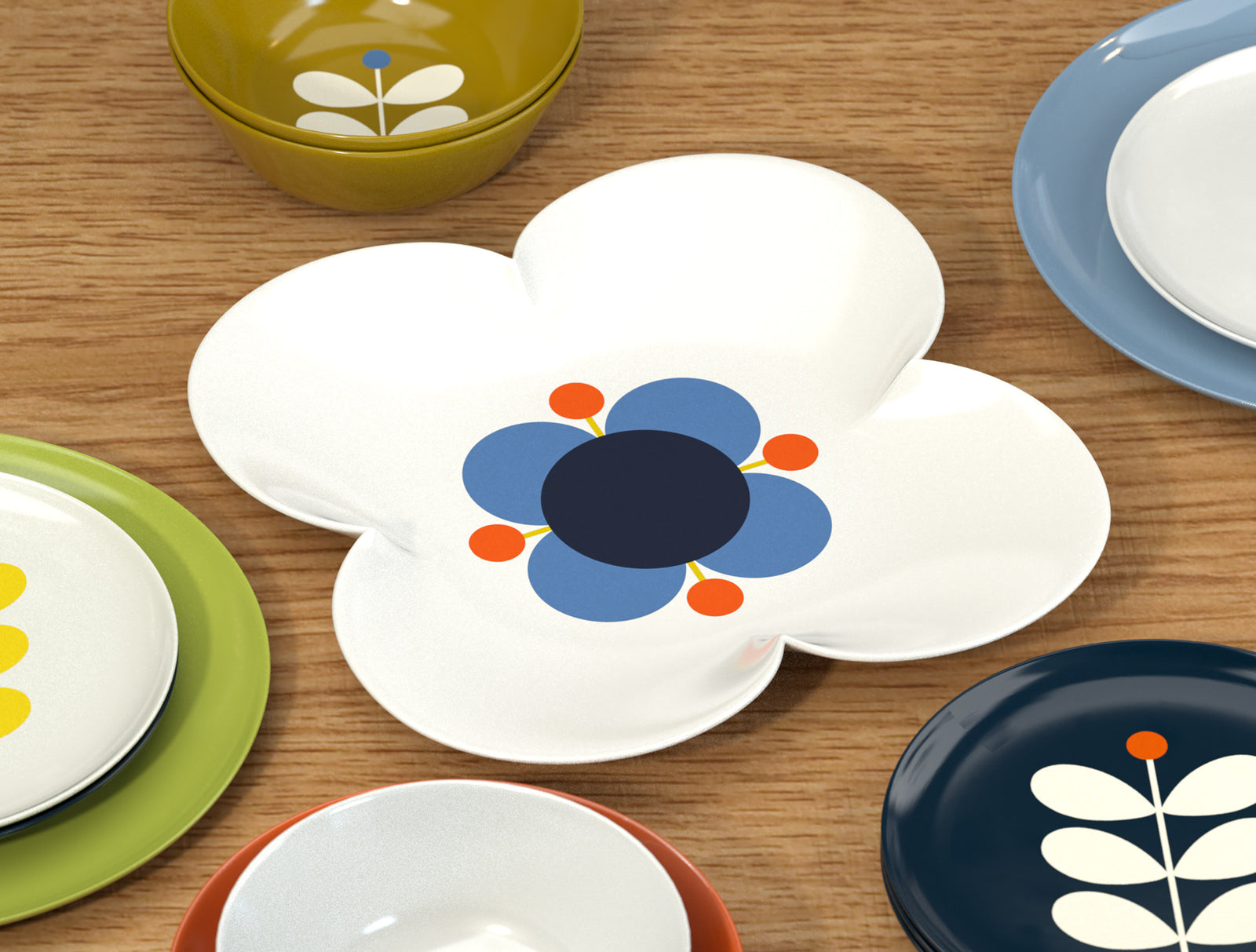 Orla Kiely Flower Shaped Platter