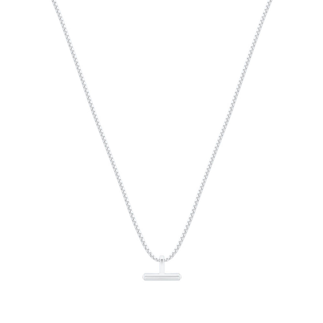 Tipperary Crystal T Bar Silver Pendant