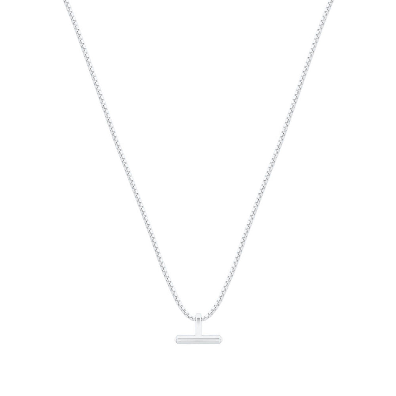 Tipperary Crystal T Bar Silver Pendant