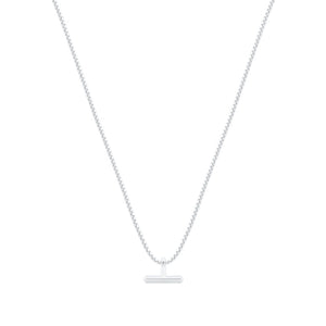 Tipperary Crystal T Bar Silver Pendant