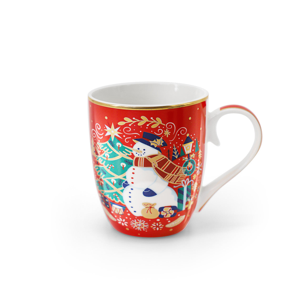 Tipperary Crystal Christmas Snowman Mug
