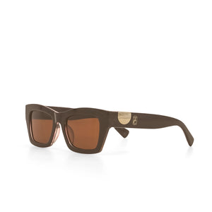 Tipperary Crystal Havana Sunglasses-Brown