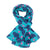 Pure Accessories Retro Shapes Scarf-Teal