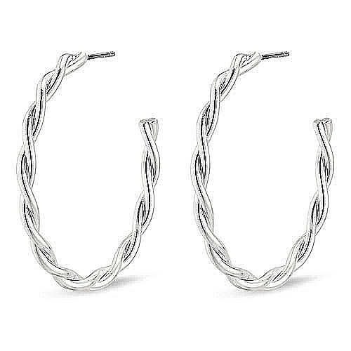 Pilgrim Jewellery Hoop Earring Silver
