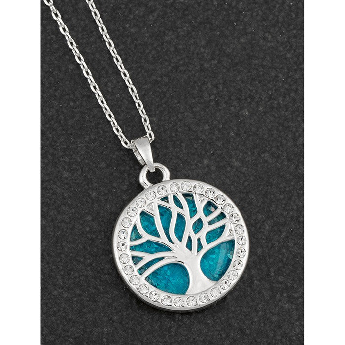 Equilibrium Silver Plated Heart Circle Necklace Mum – Presentimes