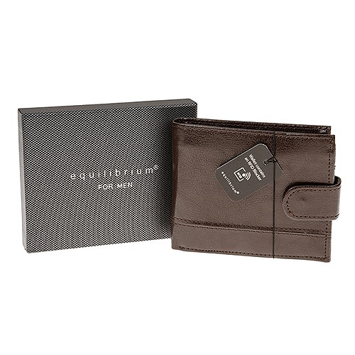Equilibrium For Men Brown Leather Wallet