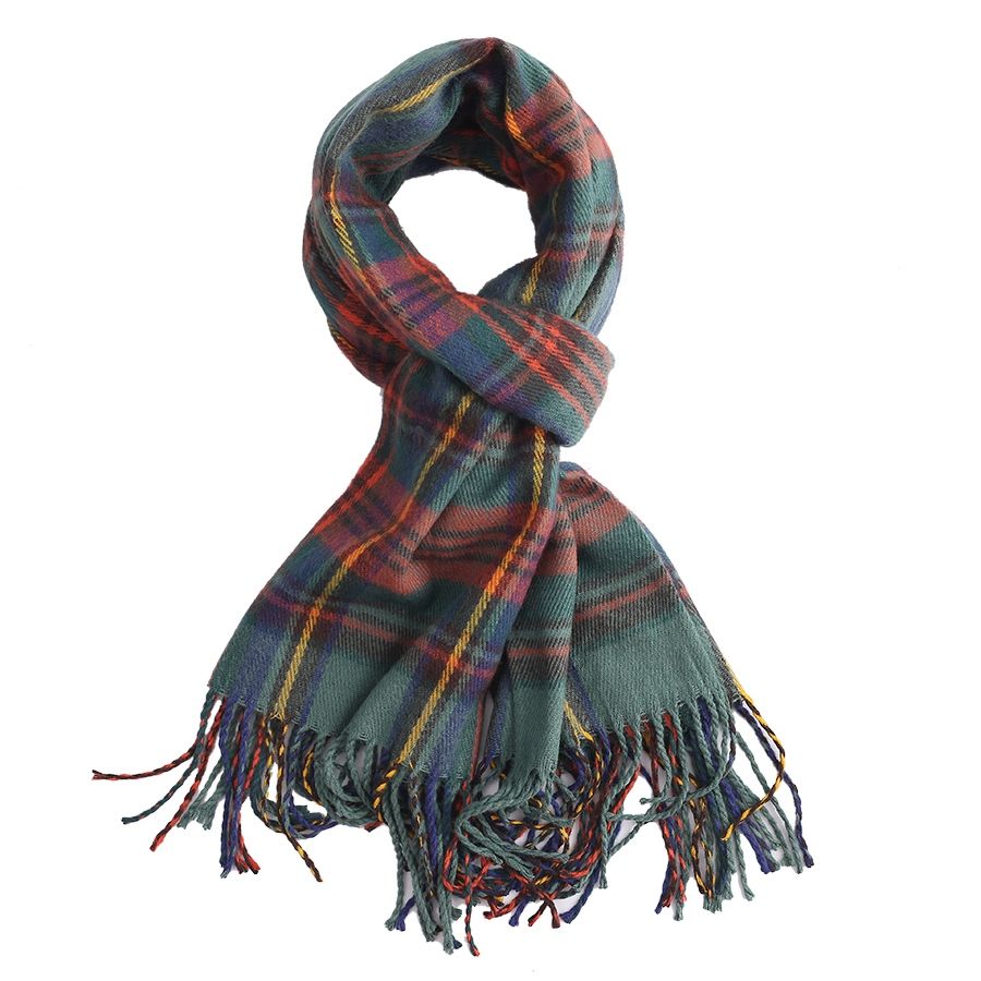 Pure Accessories Tartan Scarf Green