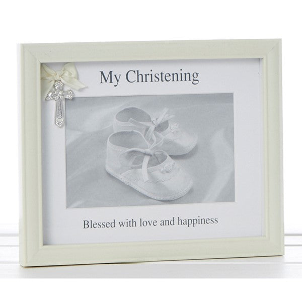 Shudehill Cross Ribbon Christening Frame