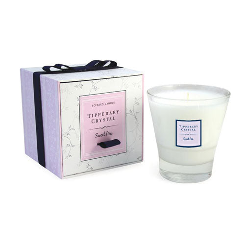 Tipperary Crystal-Sweet Pea Candle-300g