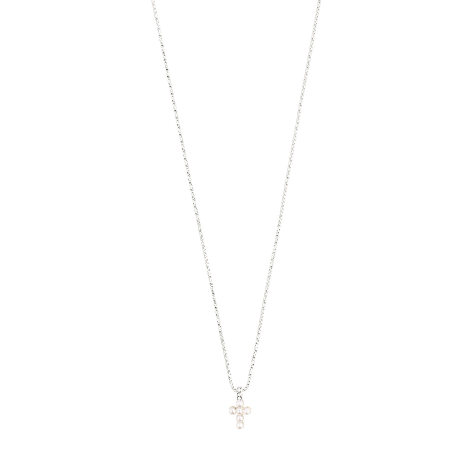 Pilgrim Necklace-Lacey-Silver Plated