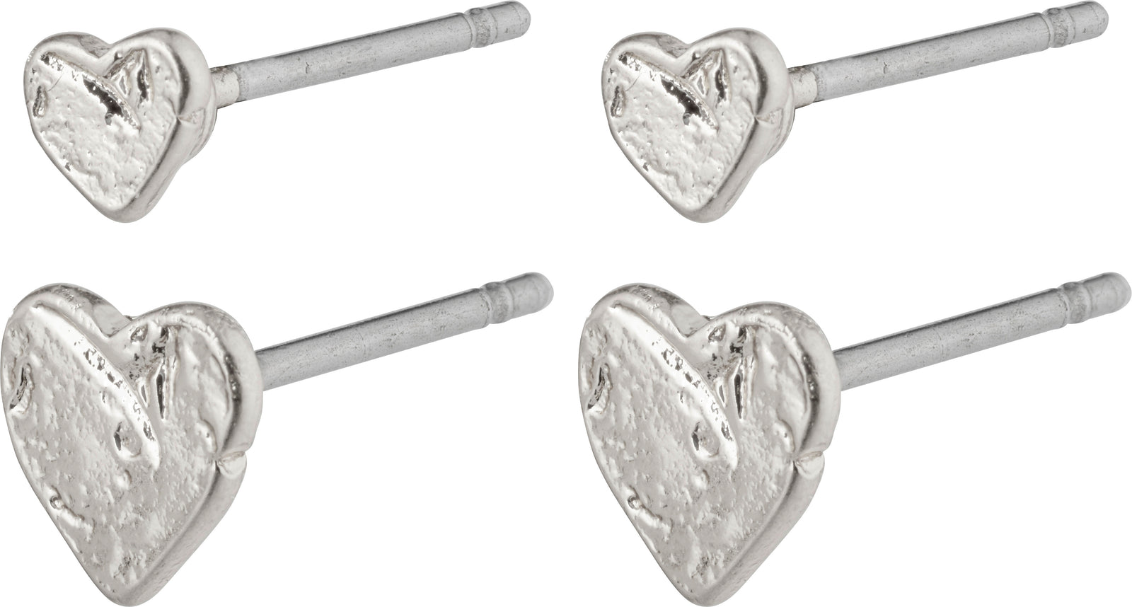 Pilgrim Earring Sophia 2-in-1 Heart Earring Silver
