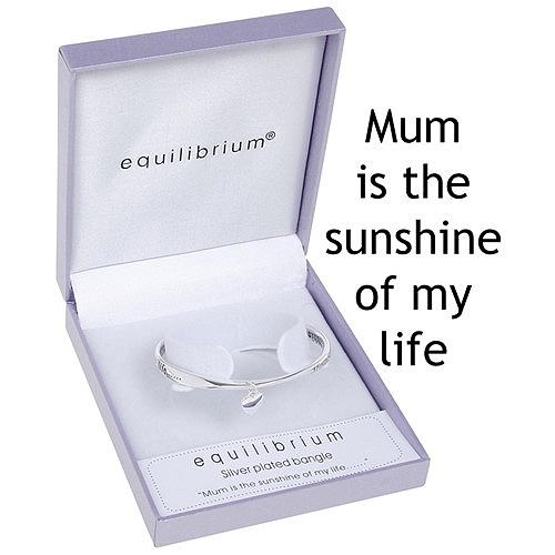 Equilibrium Sentiment Bracelet Silver-Mum
