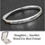 Equilibrium Silver Plated 2 Tone Bangle Daughter