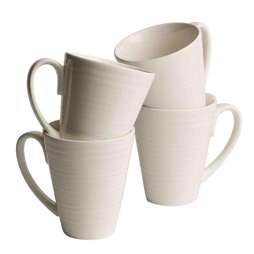 Belleek Living Ripple 4 pce Mug Set