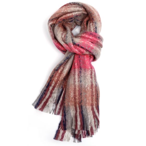 Pure Accessories Scarf Beige/Pink