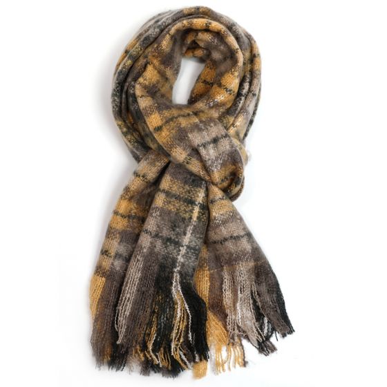 Pure Accessories Scarf Yellow/Grey