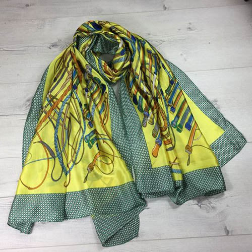 Reevo Silk Scarf Yellow