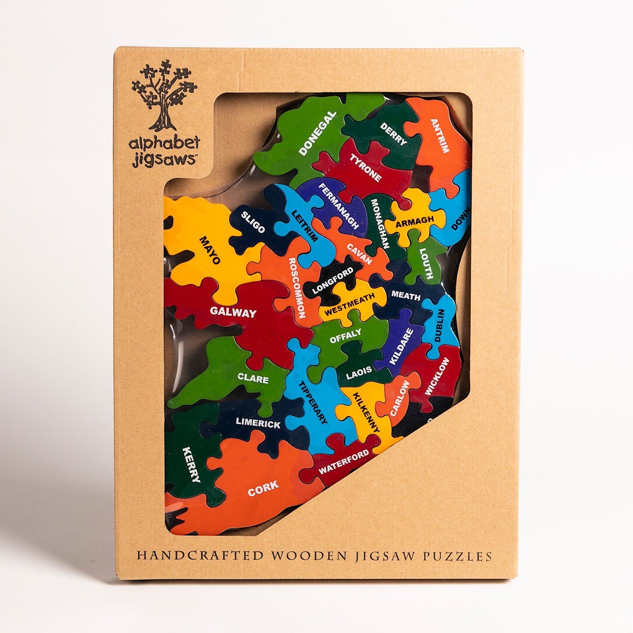 Alphabet Jigsaw Map of Ireland