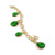 Newbridge Silverware Green Cabochon Bracelet