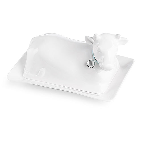 Newbridge Silverware Whiteware Cow Butter Dish